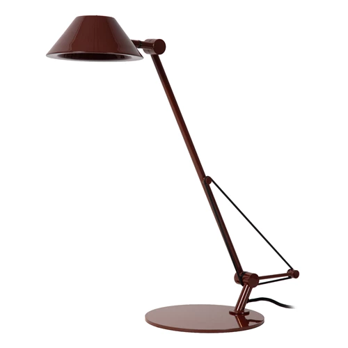 Lucide TERRY - Desk lamp - LED - 1x8W 3000K - Bordeaux - Vibes - turned off